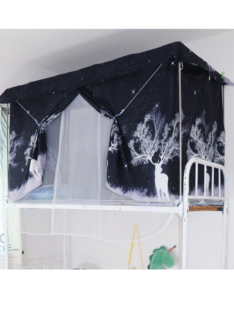 SISGL ستارة سرير مفرد من أبر ديك مع حامل وشبكة ناموسية - Image 1