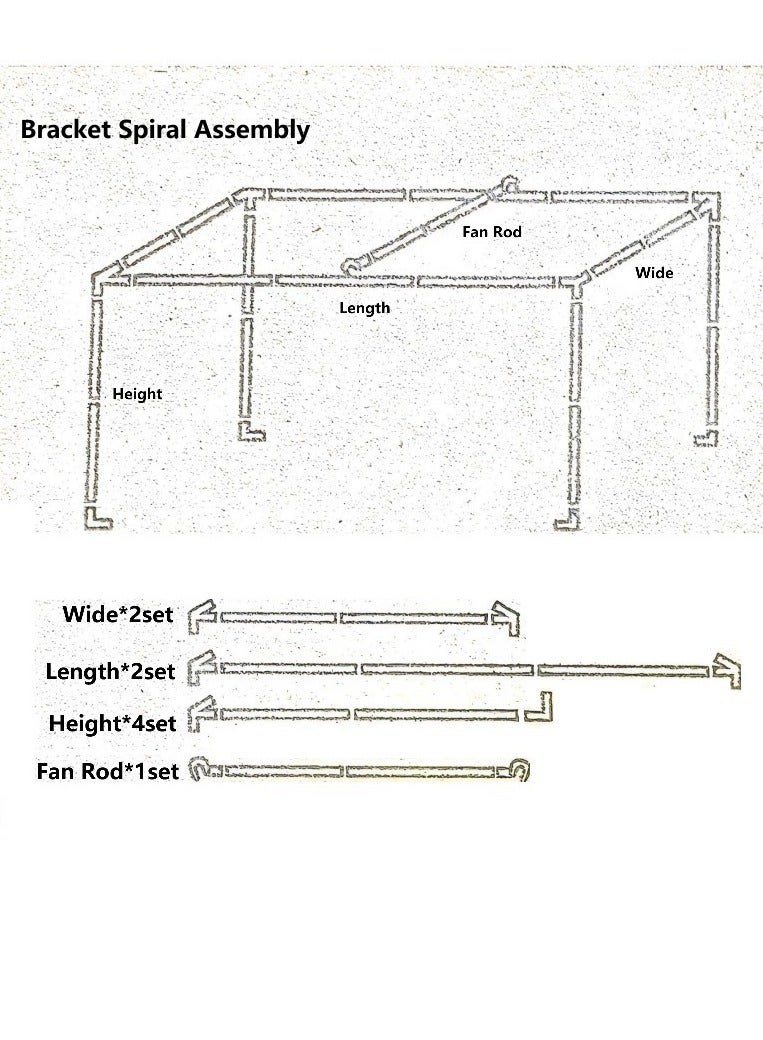 SISGL ستارة سرير مفرد من أبر ديك مع حامل وشبكة ناموسية - Image 5
