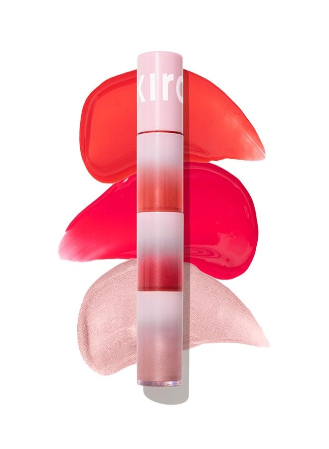 كيرو مجموعة كيرو جلو أون ذا جو 3 في 1 من الهايلايتر وأحمر الخدود - فجر سماوي، 3.5 مل | غنية بحمض الهيالورونيك والببتيدات | تركيبة نظيفة، نباتية، ومرطبة - Image 1