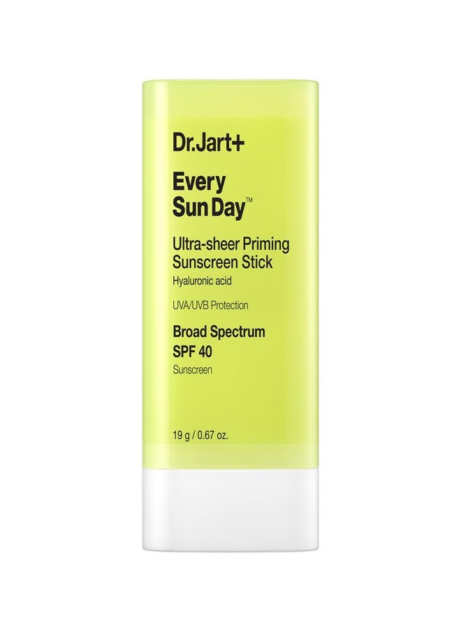 Dr.Jart+ Every Sun Day Invisible Korean Priming Sunscreen Stick SPF 40 with Hyaluronic Acid | Glides Over Makeup | Korean Skincare | Travel Size, 0.67 Ounce - Image 1