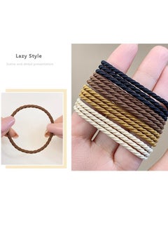 Kormesic 100-Piece Solid Color Hair Ties, Minimalist Ponytail Holders, Elastic Hair Rings, Hair Accessories  - Image 3