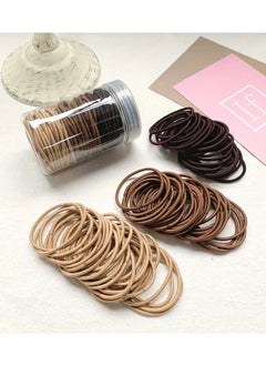 Kormesic 100-Piece Solid Color Hair Ties, Minimalist Ponytail Holders, Elastic Hair Rings, Hair Accessories  - Image 2