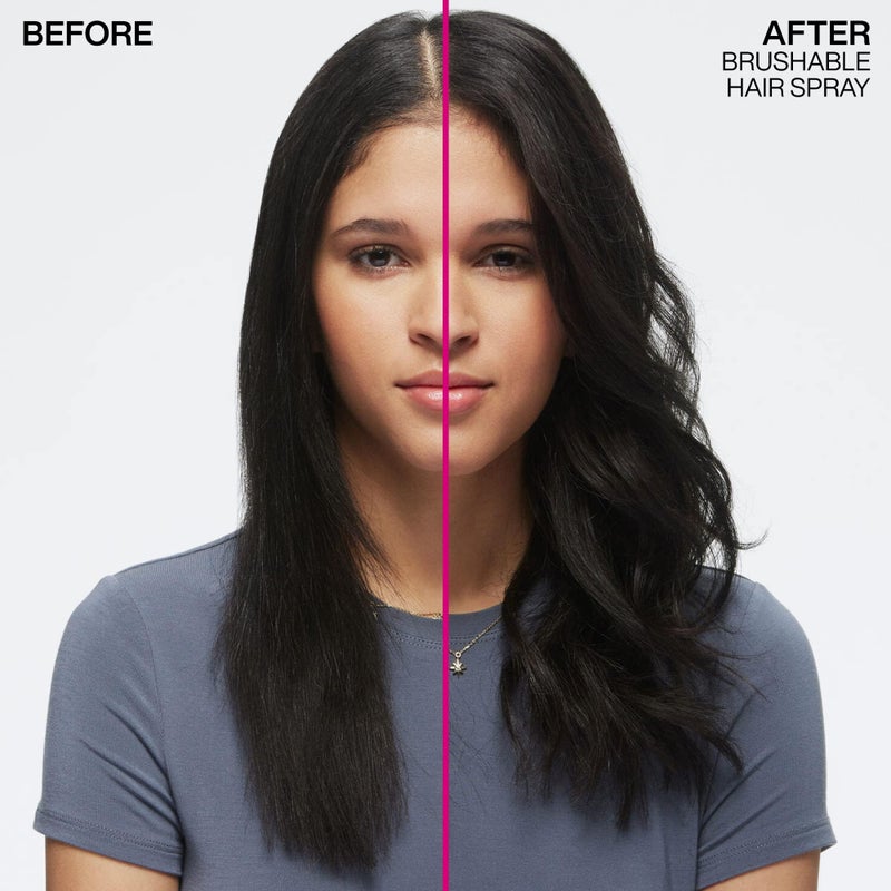 Redken Brushable Hairspray 12 | For All Hair Types | Protects Against Frizz & Humidity | 10.4 Oz - Image 2