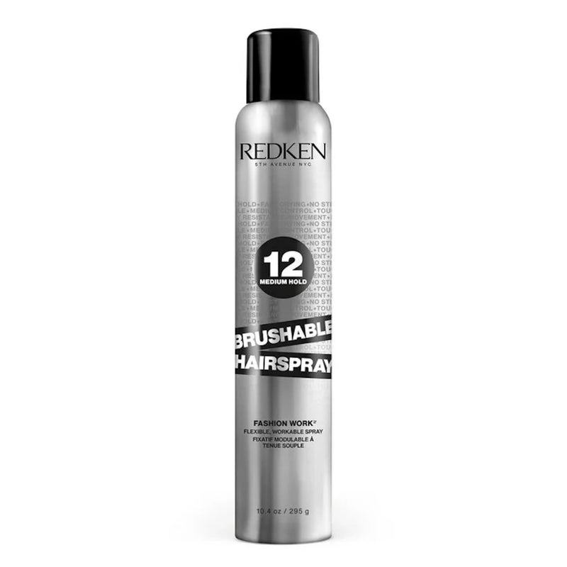 Redken Brushable Hairspray 12 | For All Hair Types | Protects Against Frizz & Humidity | 10.4 Oz - Image 1
