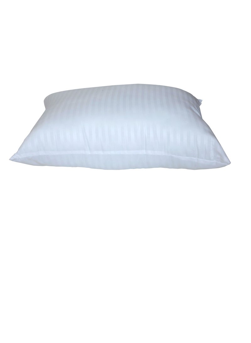 Zeenah Furniture Plain White Pillow Filled With 1000Gm Of Microfiber  50X75cm - Image 4