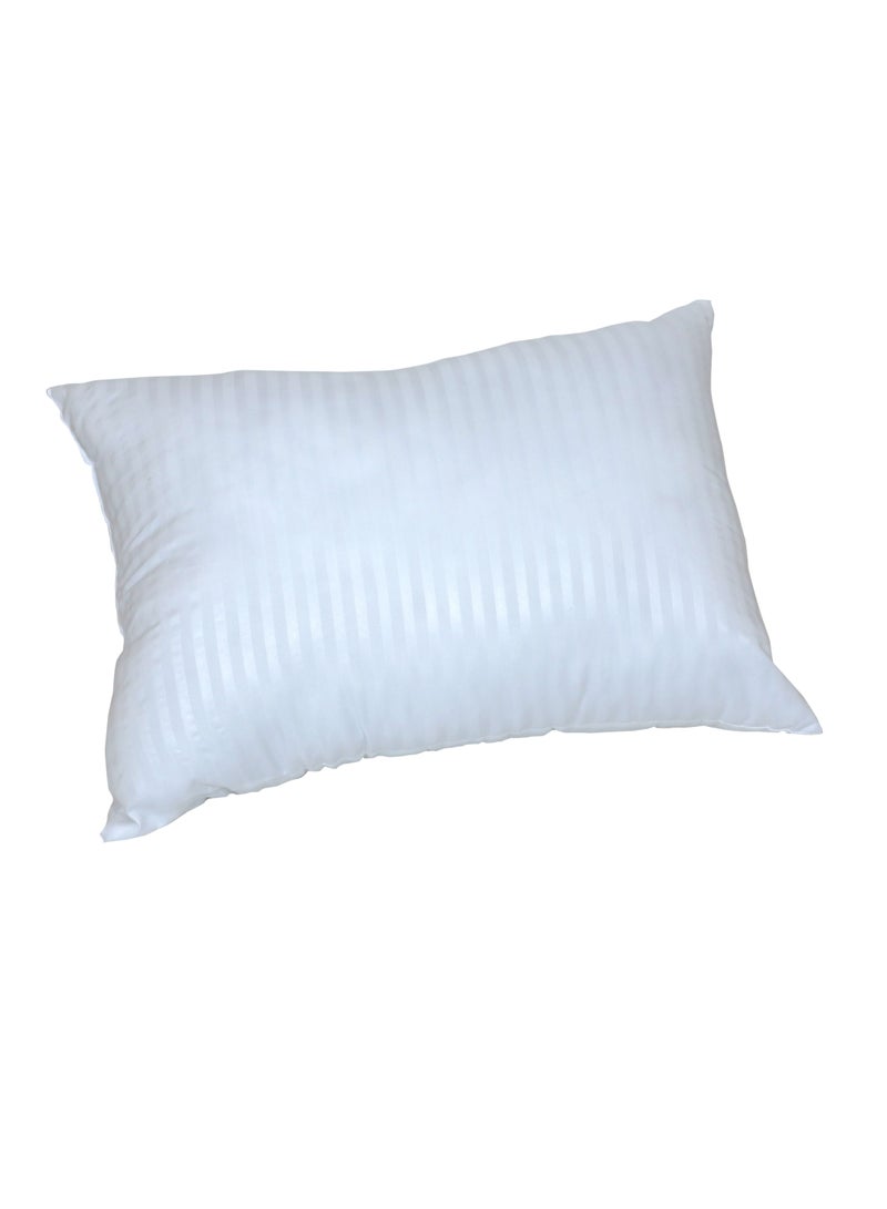 Zeenah Furniture Plain White Pillow Filled With 1000Gm Of Microfiber  50X75cm - Image 2