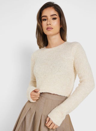 Round Neck Knitted Sweater