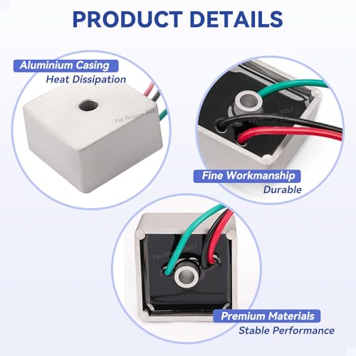 Panglong EZGO 27739-G01 Voltage Regulator, EZ GO TXT Voltage Regulator Replacement, Suitable for 1994-UP EZGO TXT Gas Golf Cart, Replace OEM# 27739-G01 - Image 2