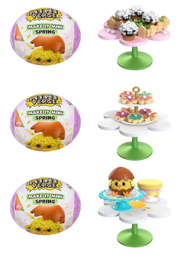 MGA's Miniverse Make It Mini Make It Mini Spring (3 Pack), Seasonal, Easter, Blind Pack, DIY, Crafts, Resin, Replica Food, Not Edible, Collectors, 8+ - Image 1