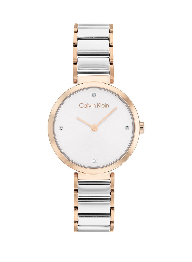 CALVIN KLEIN ساعة يد دائرية أنالوج مقاومة للماء من الفولاذ المقاوم للصدأ 25200139 - Image 2