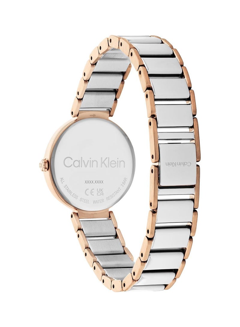 CALVIN KLEIN ساعة يد دائرية أنالوج مقاومة للماء من الفولاذ المقاوم للصدأ 25200139 - Image 3
