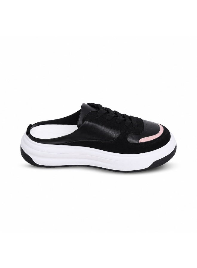 Vbranda Slip-On Platform Sneakers  Everyday Comfort & Modern Style SN-27-BLACK - Image 2