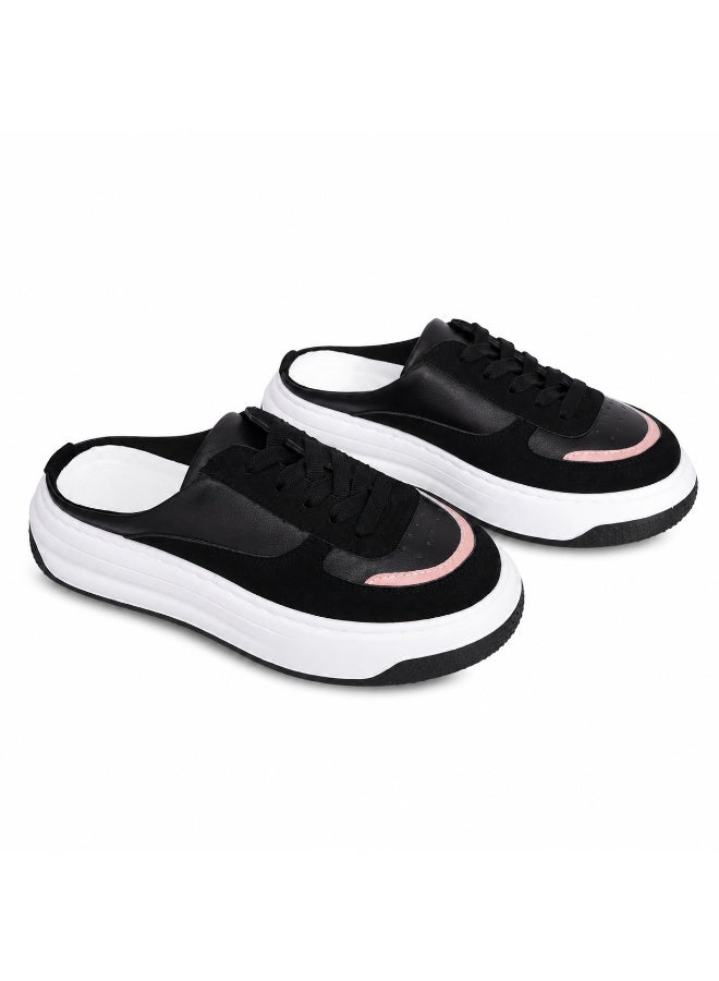 Vbranda Slip-On Platform Sneakers  Everyday Comfort & Modern Style SN-27-BLACK - Image 3