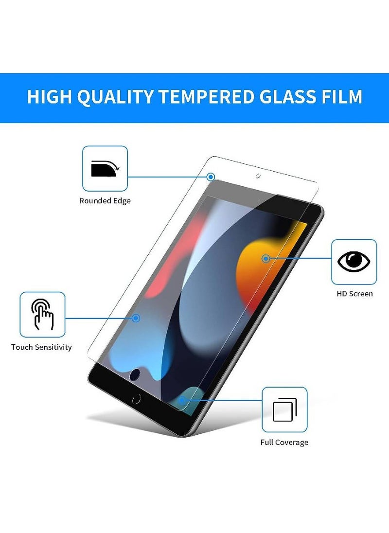 DUSALA 2 Pack Apple iPad 10.2 (2020) Tempered Glass Screen Protector Anti-Scratch/High Definition clear  - Image 2