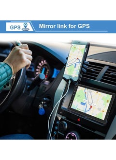ماركة غير محددة مشغل فيديو للسيارة بشاشة لمس كاملة مقاس 7 بوصات مع شاشة عالية الدقة، مشغل LCD للسيارة بدقة FullHD مع وصلة مرآة Android ومدخل كاميرا خلفية  - Image 5