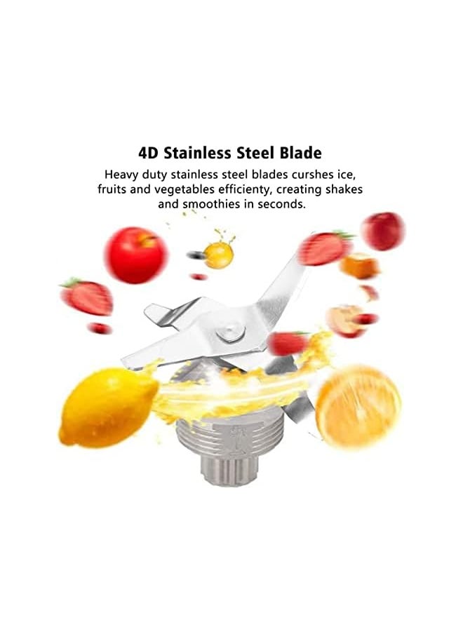 PROMASS - Blenders For Kitchen, 1500 Watts Countertop Smoothie Blender Machine W/ 2 Cup, 2 In 1 Multi-Function High-Speed Blender Grinder Mixer for Juicer, Shakes, Smoothies, Baby Food, Puree, Ice Crush - Image 1