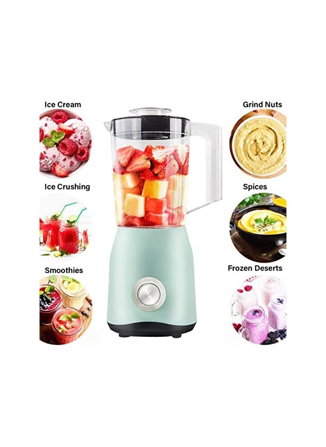 PROMASS - Blenders For Kitchen, 1500 Watts Countertop Smoothie Blender Machine W/ 2 Cup, 2 In 1 Multi-Function High-Speed Blender Grinder Mixer for Juicer, Shakes, Smoothies, Baby Food, Puree, Ice Crush - Image 1