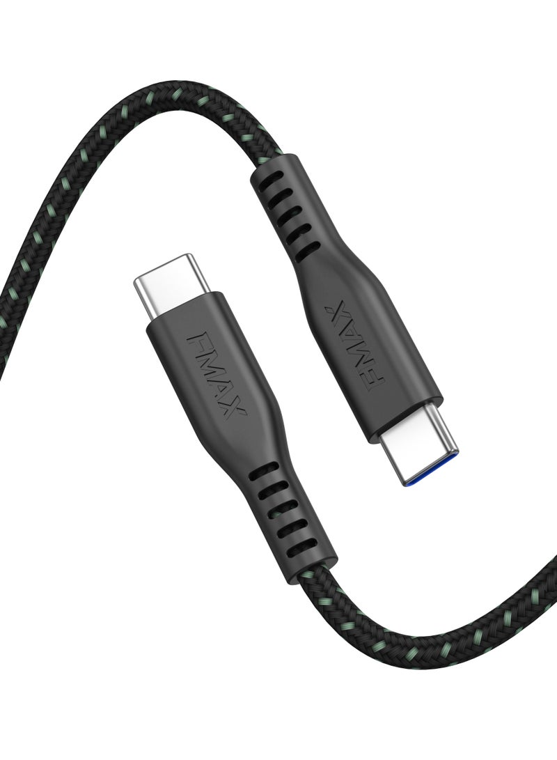 FMAX Type C To Type C Charge Cable  Black For Apple Macbook M1 Max Galaxy and  iphone 15 Pro Max - Iphone 15 - 15 Pro max  60W - Image 2