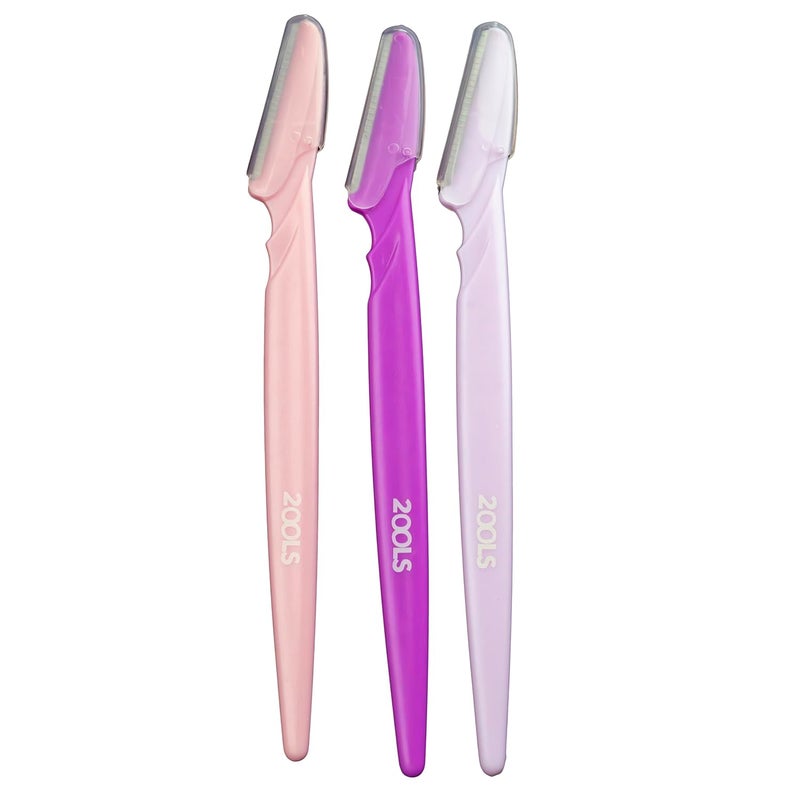 2ools Reusable Face Razor for Women Facial Hair- 3 Razors | Instant & Painless Hair Removal | For Eyebrows, Upper Lip, Forehead, Peach Fuzz, Chin and Sideburns | Dermaplaning Tool (TSOF8402) - Image 1
