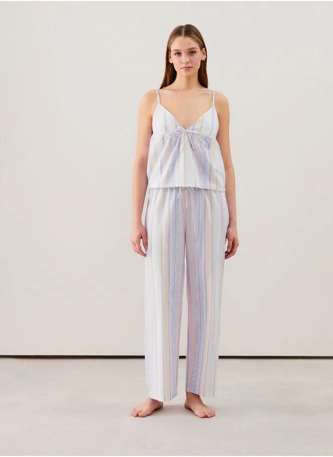 UNDIZ Cotton striped trousers