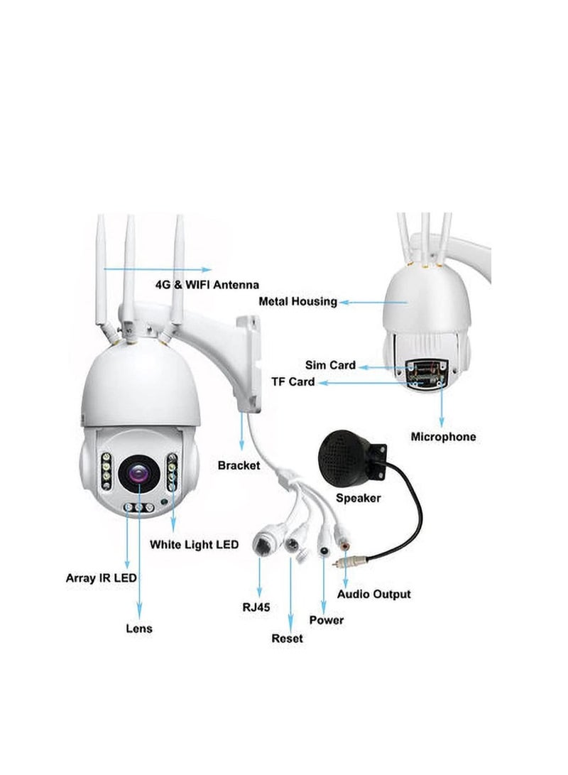 4G Ball Machines 18X Camera Humanoid Detection & Auto Tracking Camera Tf Card 128G - Image 4
