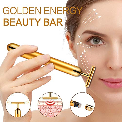 Concepta Face Massager Machine For Facial – T-Shaped and V-Shape Roller for Forehead, Cheek, Neck, Clavicle and Arms - Waterproof Face Massage Tool for Glowing Skin - Image 2