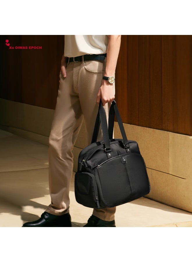 Oiwas Arc De Triomphe Series Large Capacity Travel Bag Uni Business Trip Luggage Handheld Crossbody Sports Gym Bag Black - Image 4
