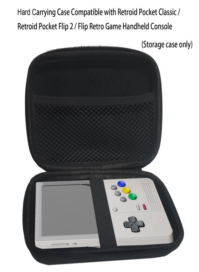 حقيبة حمل صلبة من QFDSHOPCO، حقيبة تخزين، جراب واقٍ متوافق مع أجهزة الألعاب المحمولة Retroid Pocket Classic / Retroid Pocket Flip 2 / Pocket Flip / RG34XX / R36MAX (الحقيبة فقط) - Image 2