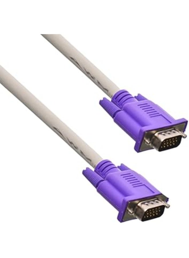كابل VGA بطول 1.5 متر، ذكر إلى ذكر، مزود بفلتر فريد، متوافق مع أجهزة الكمبيوتر، جودة عالية - Image 3