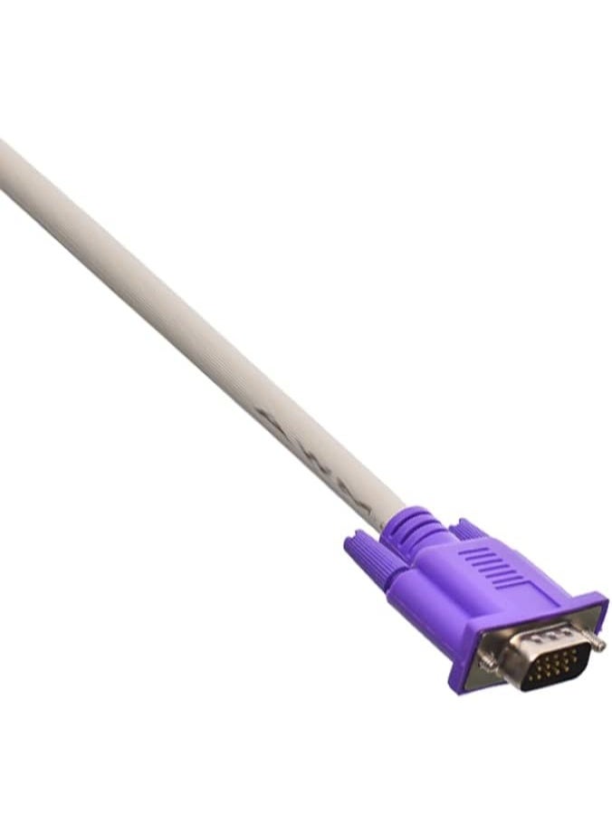 كابل VGA بطول 1.5 متر، ذكر إلى ذكر، مزود بفلتر فريد، متوافق مع أجهزة الكمبيوتر، جودة عالية - Image 2