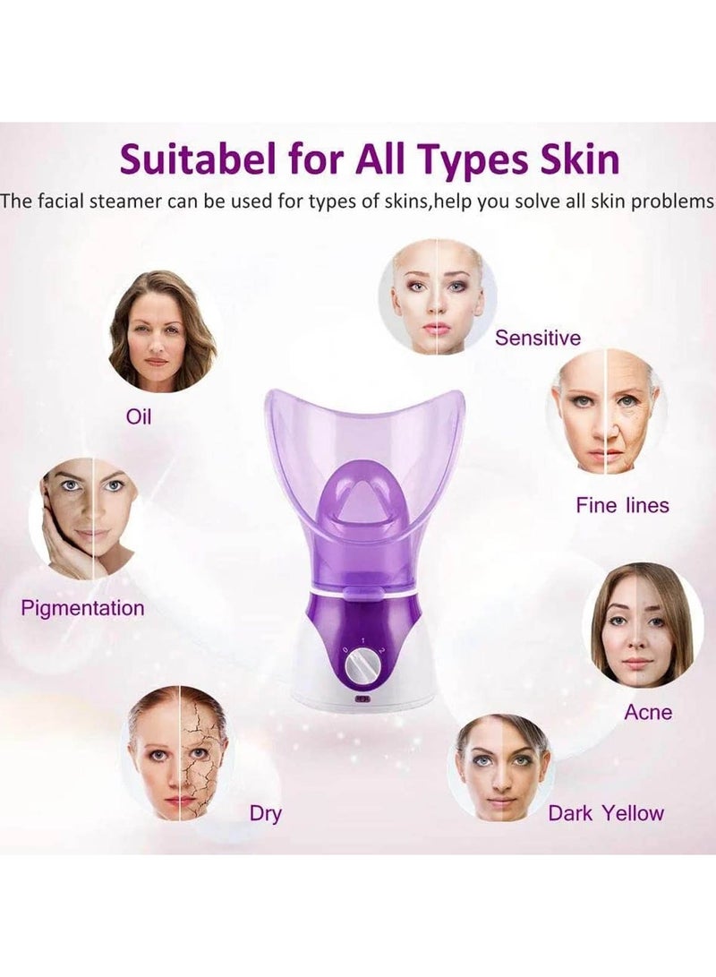 Mi Techo Portable Beauty Moisturizing Facial Steamer With LED Power Indicator And Steam Control - Image 3