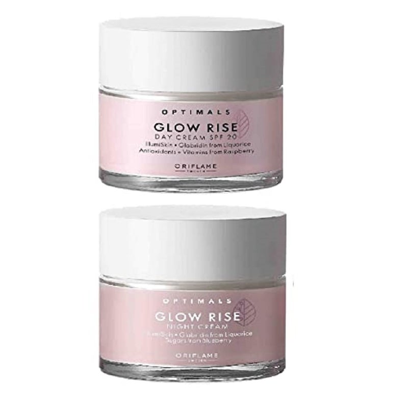 Oriflame Glow Rise Day Cream SPF 20 50gm Glow Rise Night Cream 50gm and stylish hairhead band Assorted - Image 4
