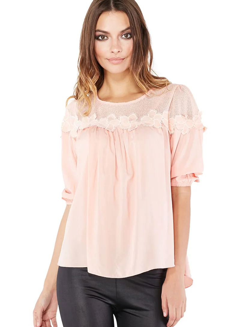 Ginger Lace Detailed Top