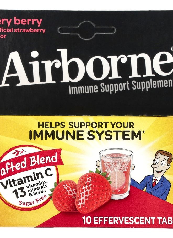 Airborne - Immune Support Supplement Very Berry 10 Effervescent Tablets - Image 1