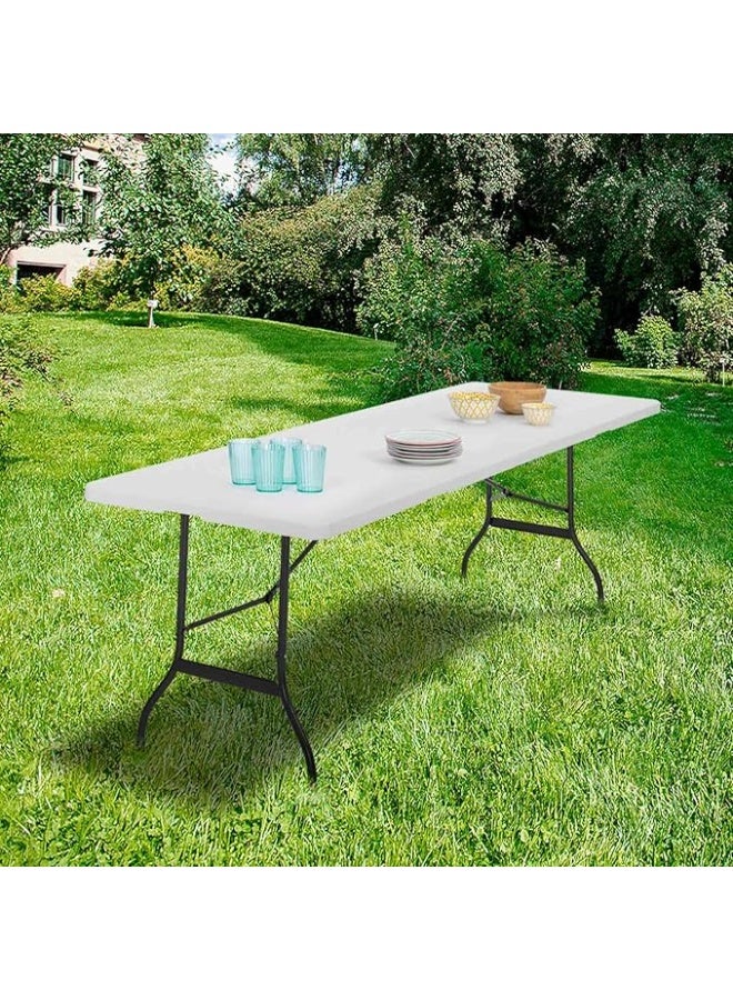 Generic Foldable Portable Side Table – 180cm – Steel Frame – Multipurpose for Camping or Events - Image 4