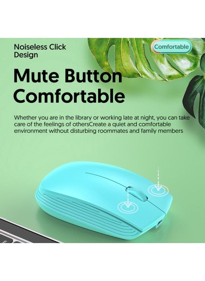 BURAQ 811 3 Keys Laptop Mini Wireless Mouse Portable Optical Mouse, Spec: Charging Version (Black)  - Image 3