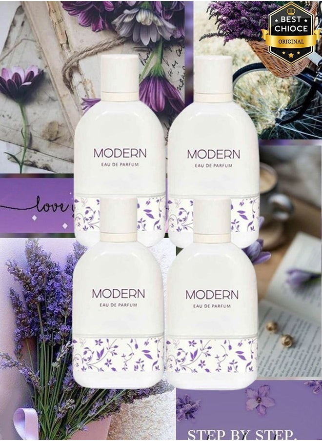 بيير 4 قطع عطر مودرن بيير لوتير للنساء 100 مل  - Image 1
