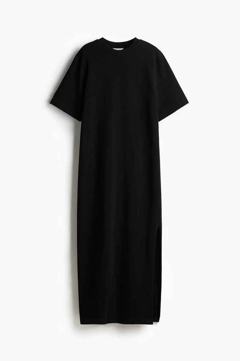 H&M Minimalist Black Maxi Dress