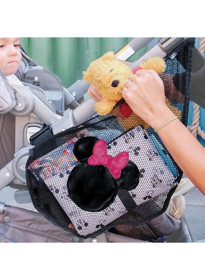 J.L. Childress J.L. Childress Disney Baby Side Sling Stroller Cargo Net, Stroller Organizer & Storage, Minnie Mouse  - Image 4