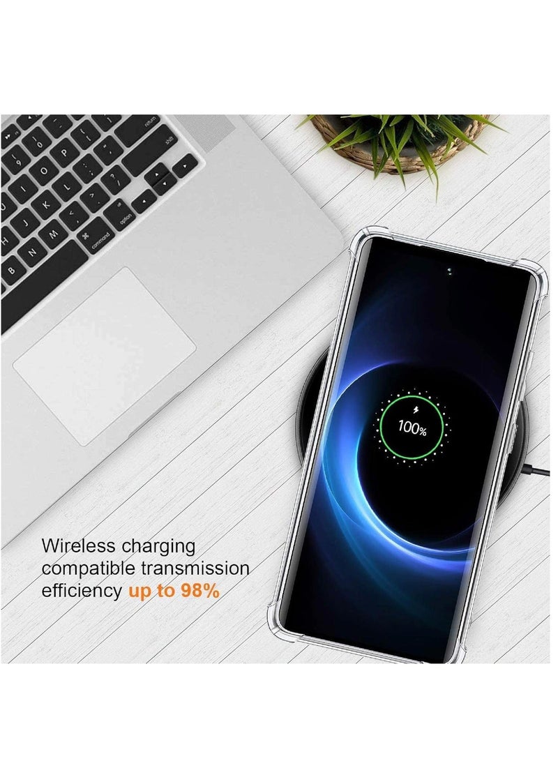 MUNTAQI Samsung Galaxy S20 Ultra Case Cover Protective Shock Absorption Bumper soft Transparent Case (Clear) - Image 5