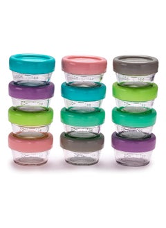 melii Pack Of 12 Glass Food Container, 2Oz  - Image 1