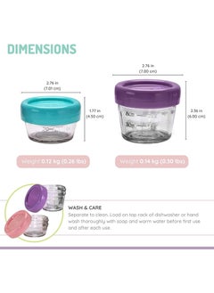 melii Pack Of 12 Glass Food Container, 2Oz  - Image 4
