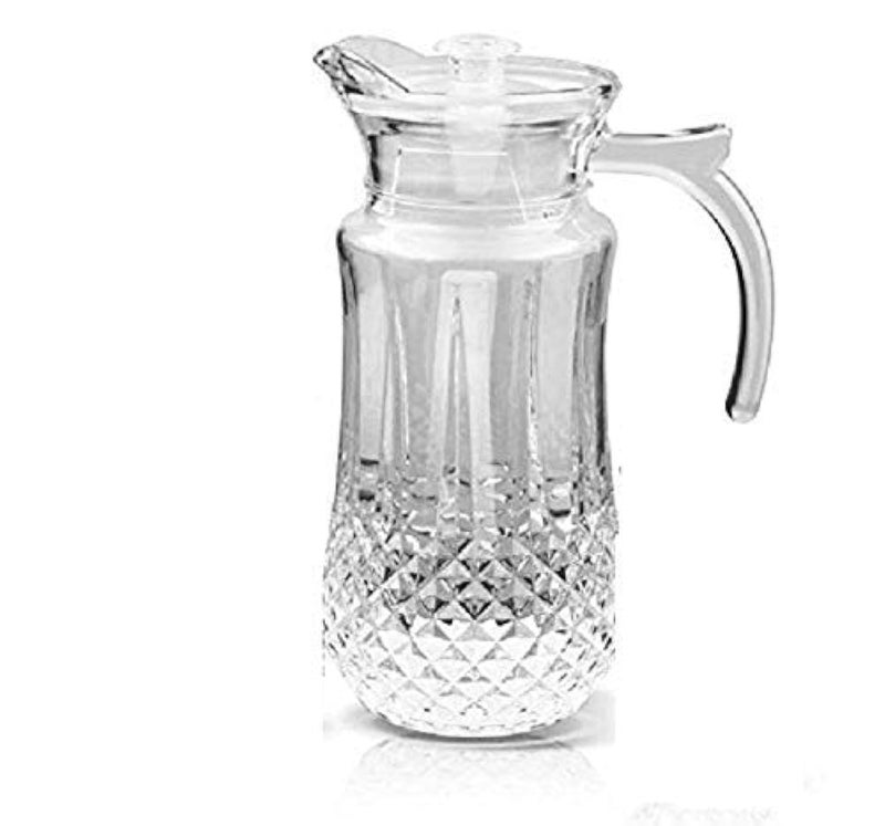 Home-Cart Treo Tableware Crystal Glass Juice Home Kitchen Dining Table Water Jug Pitcher, 1400ml, Transparent - Image 3