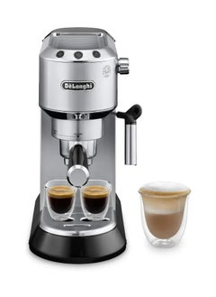 DeLonghi EC685.M Dedica Style Pump Espresso Machine, 1.2L, 1300W - Silver