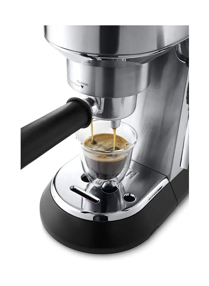 Generic - DeLonghi EC685.M Dedica Style Pump Espresso Machine, 1.2L, 1300W - Silver - Image 1