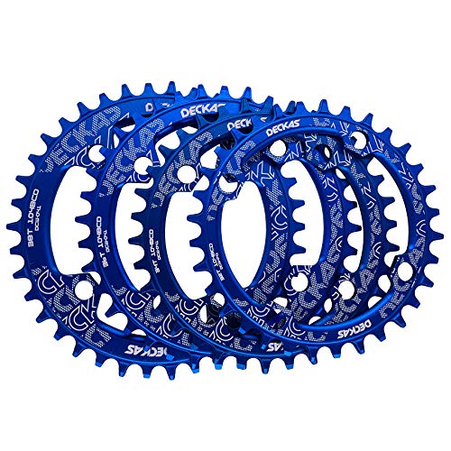 DECKAS Round Oval 104BCD 30T 32T 34T 36T 38T Narrow Wide Chainring Single Chainring for 6/7/8/9/10/11/12-Speed (Round Black, 30T) - Image 5