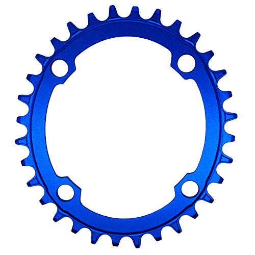 DECKAS Round Oval 104BCD 30T 32T 34T 36T 38T Narrow Wide Chainring Single Chainring for 6/7/8/9/10/11/12-Speed (Round Black, 30T) - Image 2