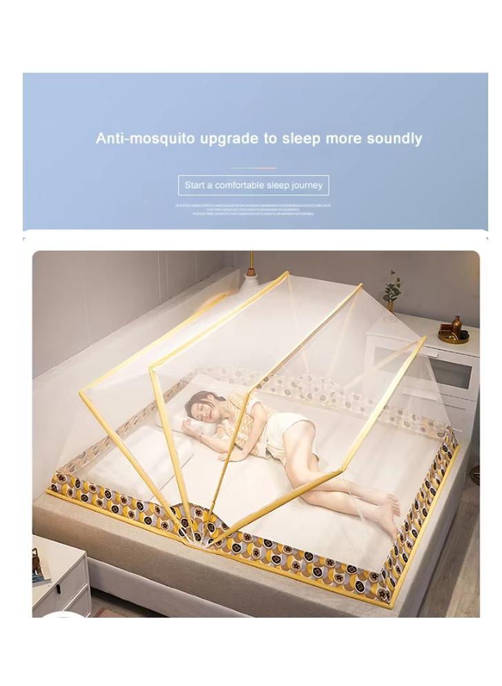 Bluejw Bedroom  bed net portable large bed folding mosquito net - Image 5