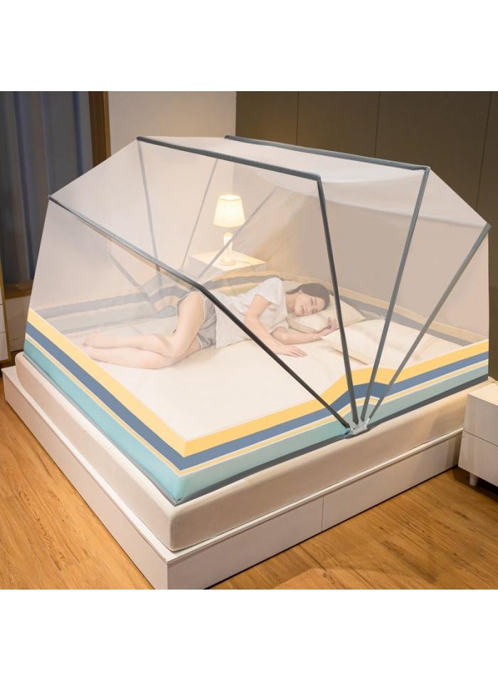 Bluejw Bedroom  bed net portable large bed folding mosquito net - Image 1