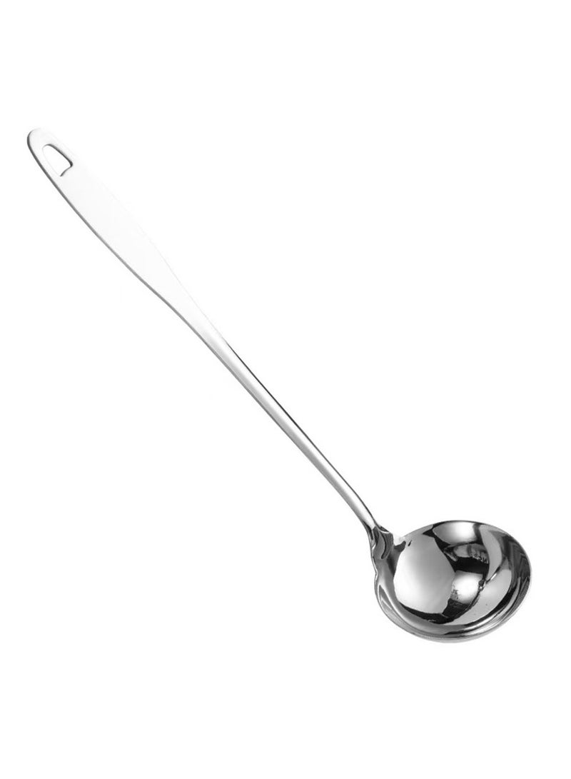 30CM Long Soup Ladle Spoon Comfortable Grip Long Handle 304 Stainless Steel Scoop Serving Spoon for Sauces Pancake Batter Gravy Restaurants  - Image 2